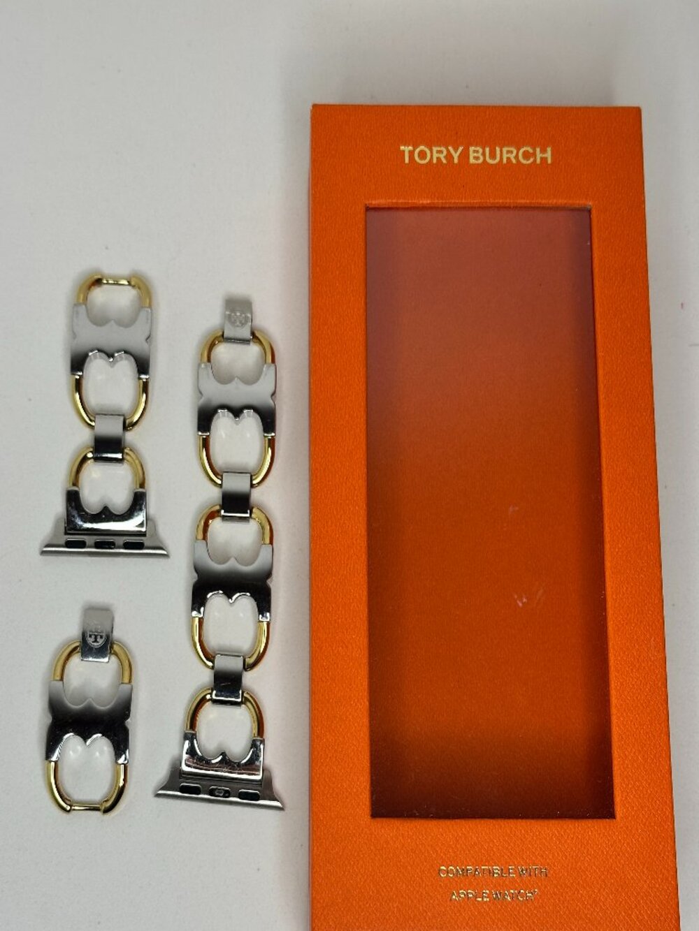 Tory Burch Gemini Link Apple Watch Band 38/40mm Two Tone TBS0014